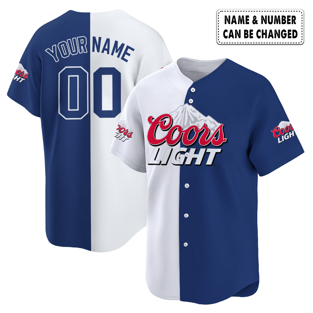 Personalized Coors Light Baseball Jersey