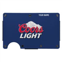 Personalized Coors Light Metal Card Holder