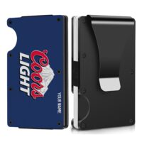 Personalized Coors Light Metal Card Holder