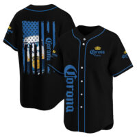 Personalized Corona Extra American Flag Baseball Jersey