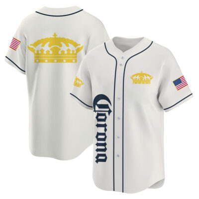 Personalized Corona Extra USA Flag Baseball Jersey