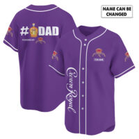 Personalized Crown Royal Happy Father's Day Baseball Jersey