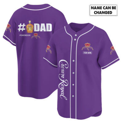 Personalized Crown Royal Happy Father's Day Baseball Jersey