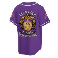 Personalized Crown Royal Live Like A King Baseball Jersey