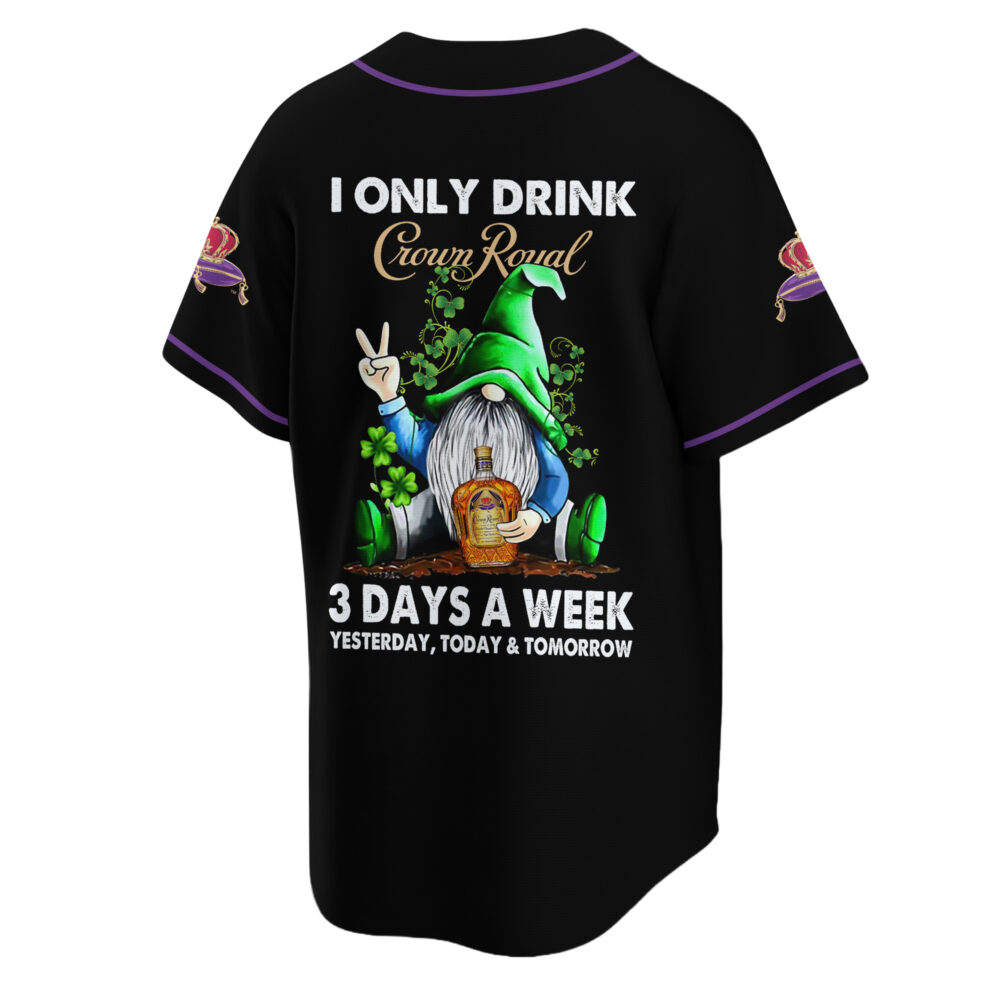 Personalized Crown Royal Of Gnome Baseball Jersey Personalized Crown Royal Of Gnome Baseball Jersey