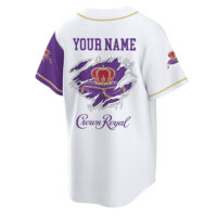 Personalized Crown Royal Whiskey Baseball Jersey