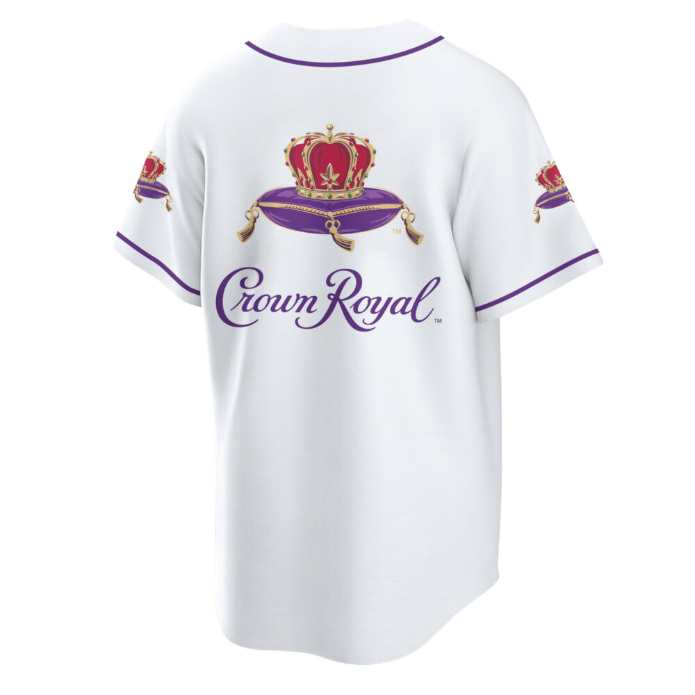 Personalized Crown Royal White Baseball Jersey Personalized Crown Royal White Baseball Jersey