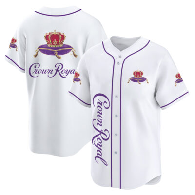 Personalized Crown Royal White Baseball Jersey
