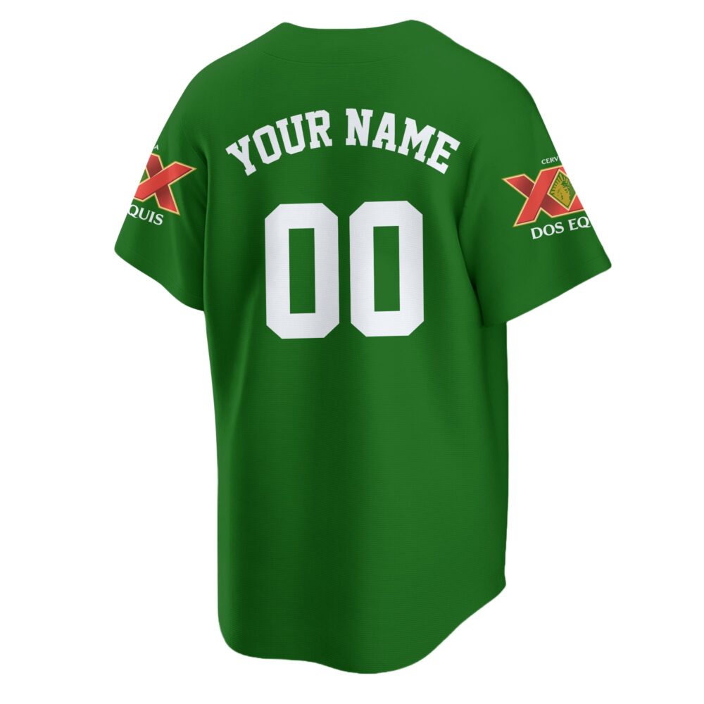 Personalized Dos Equis Baseball Jersey Personalized Dos Equis Baseball Jersey