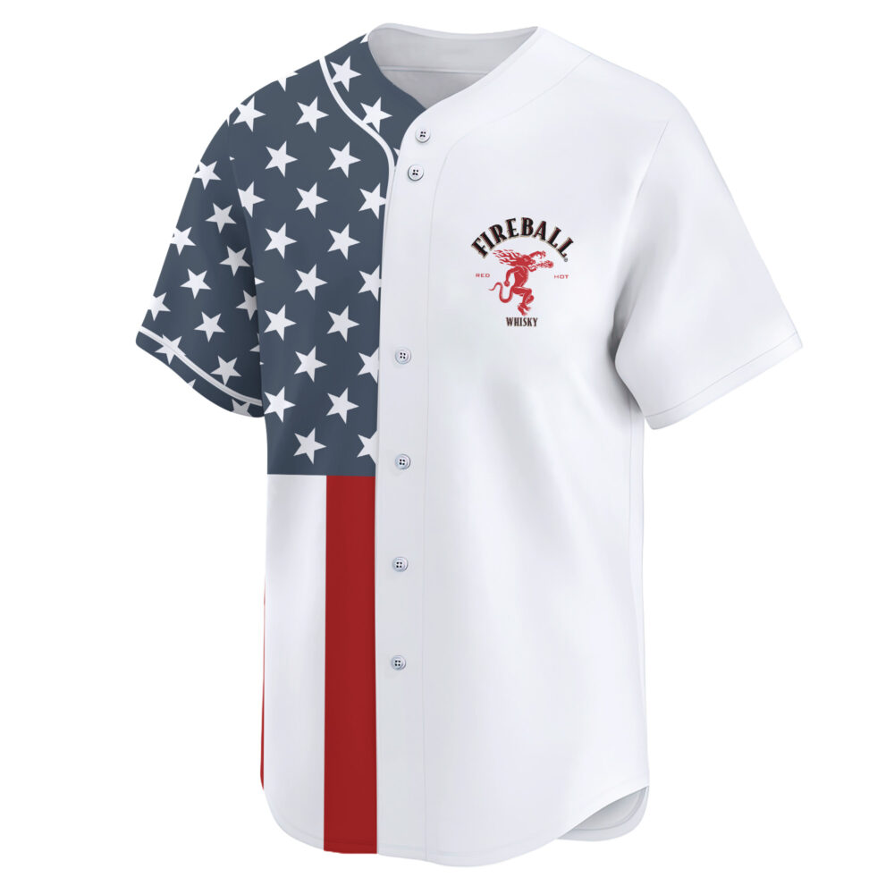 Personalized Fireball Donald Trump Independence Day Baseball Jersey Personalized Fireball Donald Trump Independence Day Baseball Jersey