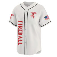 Personalized Fireball USA Flag Baseball Jersey
