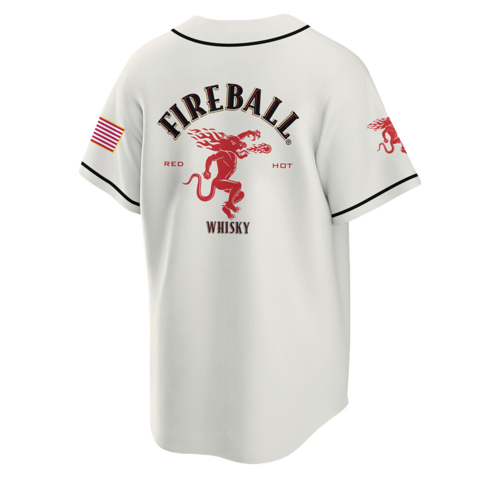 Personalized Fireball USA Flag Baseball Jersey Personalized Fireball USA Flag Baseball Jersey