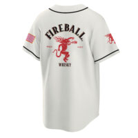 Personalized Fireball USA Flag Baseball Jersey