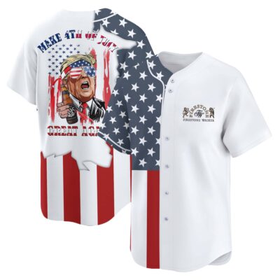 Personalized Firestone Walker Donald Trump Independence Day Baseball Jersey