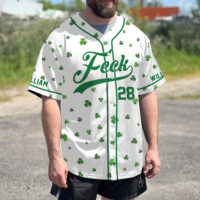 Personalized "Go Feck Yourself" St. Patrick's Day, Baseball Jersey