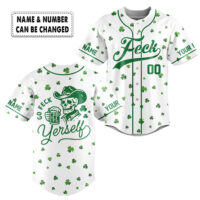 Personalized "Go Feck Yourself" St. Patrick's Day, Baseball Jersey