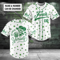 Personalized "Go Feck Yourself" St. Patrick's Day, Baseball Jersey