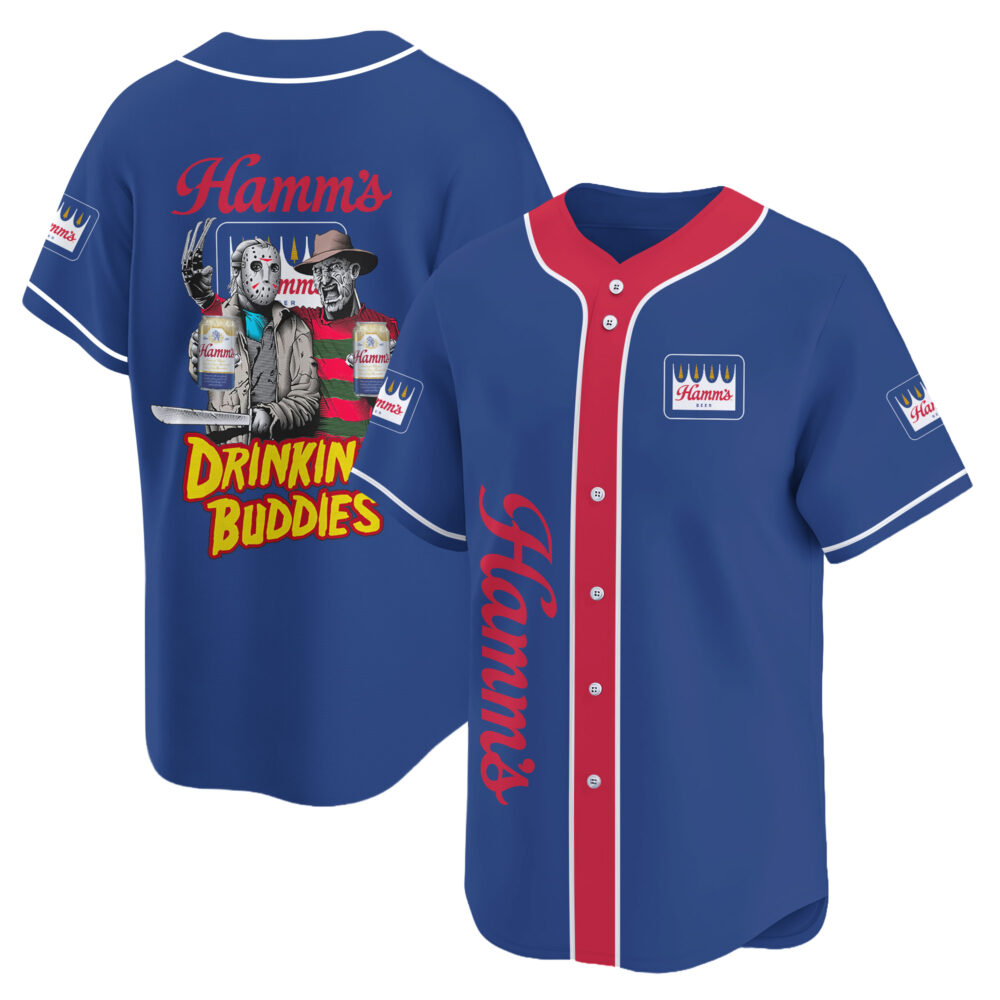 Personalized Hamm's Halloween Freddy Krueger Baseball Jersey