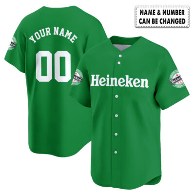 Personalized Heineken Baseball Jersey