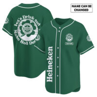 Personalized Heineken St Patrick's Day Baseball Jersey