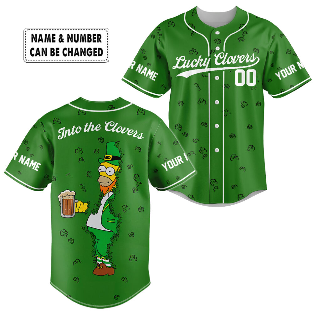 Personalized Into the Clovers- St. Patrick's Day, Baseball Jersey