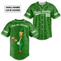 Personalized Into the Clovers- St. Patrick's Day, Baseball Jersey