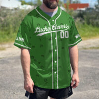 Personalized Into the Clovers- St. Patrick's Day, Baseball Jersey