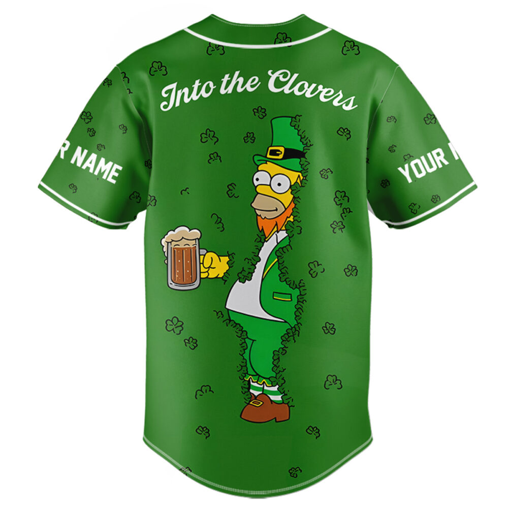 Personalized Into the Clovers- St. Patrick's Day, Baseball Jersey Personalized Into the Clovers- St. Patrick's Day, Baseball Jersey