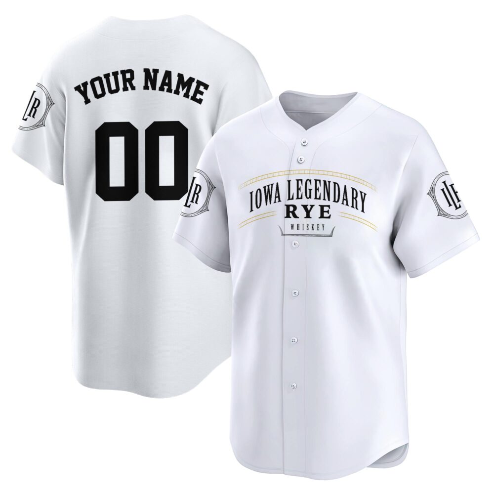 Personalized Iowa Legendary Rye Baseball Jersey Personalized Iowa Legendary Rye Baseball Jersey