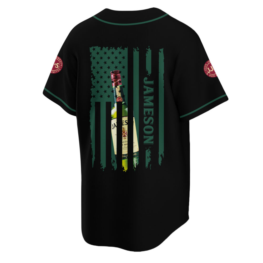 Personalized Jameson American Flag Baseball Jersey Personalized Jameson American Flag Baseball Jersey