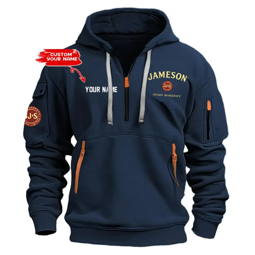 Personalized Jameson Exclusive Logo Hoodie Half Zipper Hoodie Personalized Jameson Exclusive Logo Hoodie Half Zipper Hoodie