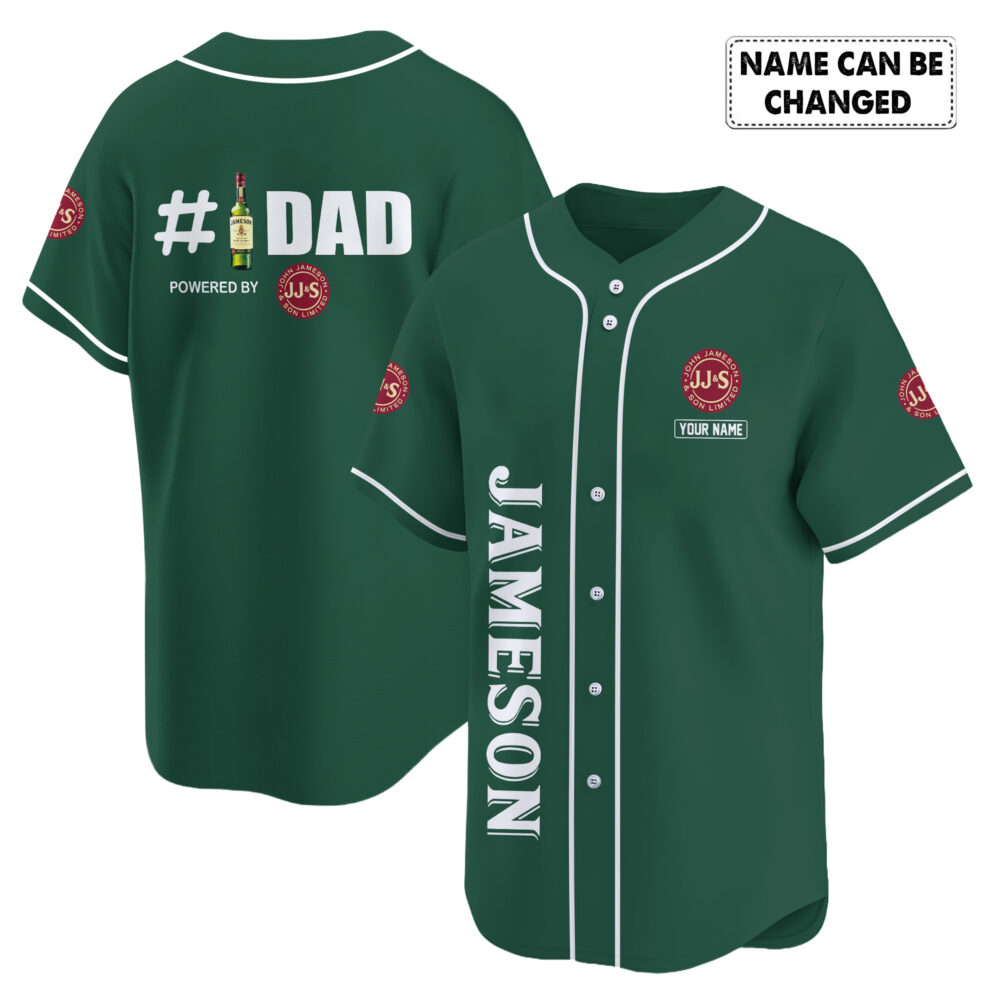 Personalized Jameson Happy Father's Day Baseball Jersey