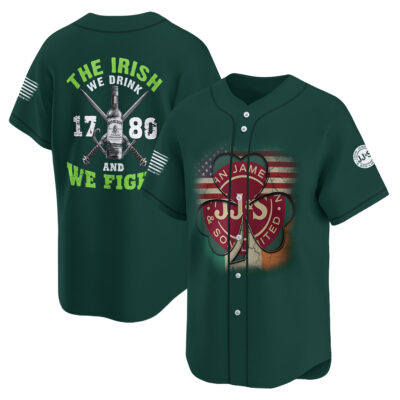 Personalized Jameson St Patrick's Day Baseball Jersey