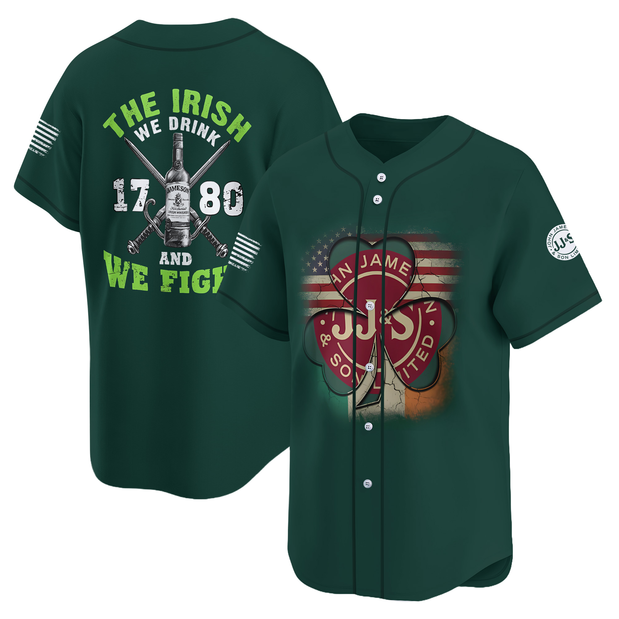 Personalized Jameson St Patrick's Day Baseball Jersey
