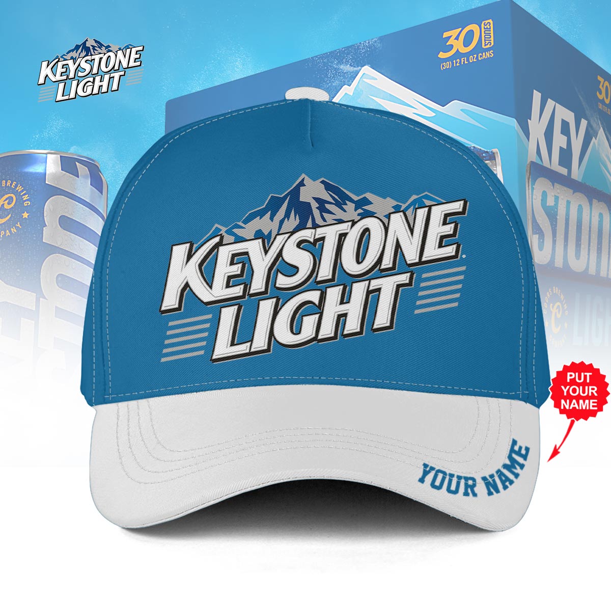 Personalized Keystone Light Classic Cap