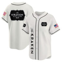 Personalized Kraken Rum USA Flag Baseball Jersey