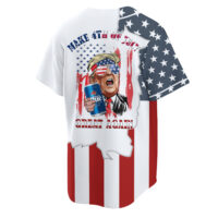 Personalized Labatt Blue Donald Trump Independence Day Baseball Jersey