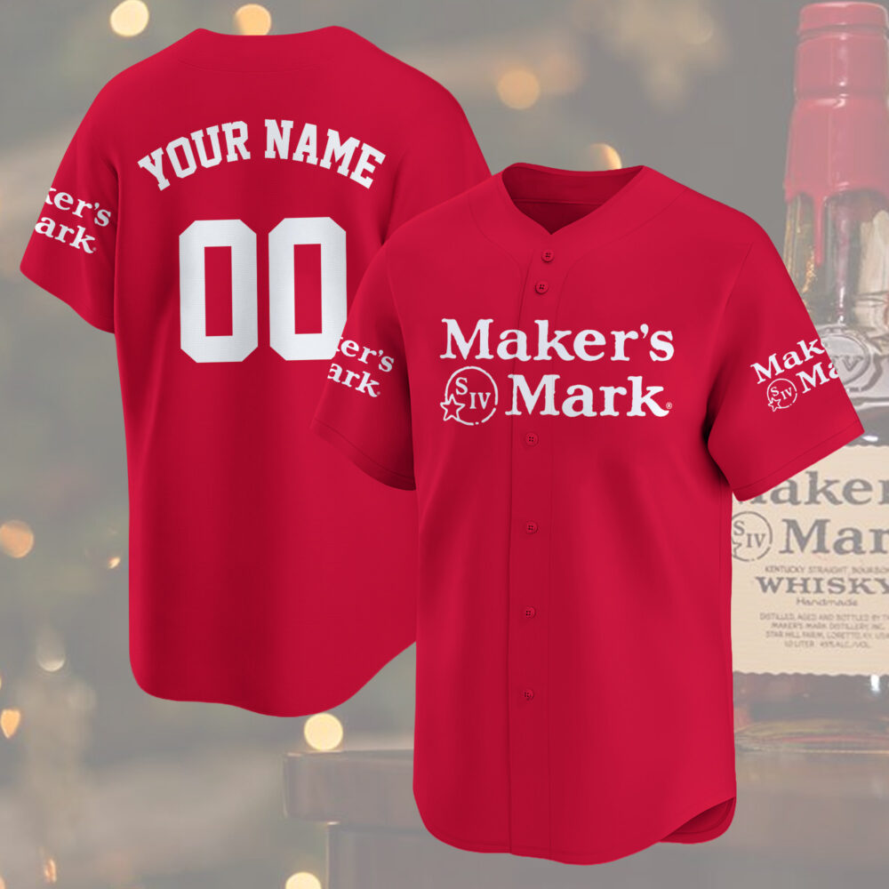 Personalized MAKER'S MARK Baseball Jersey Personalized MAKER'S MARK Baseball Jersey
