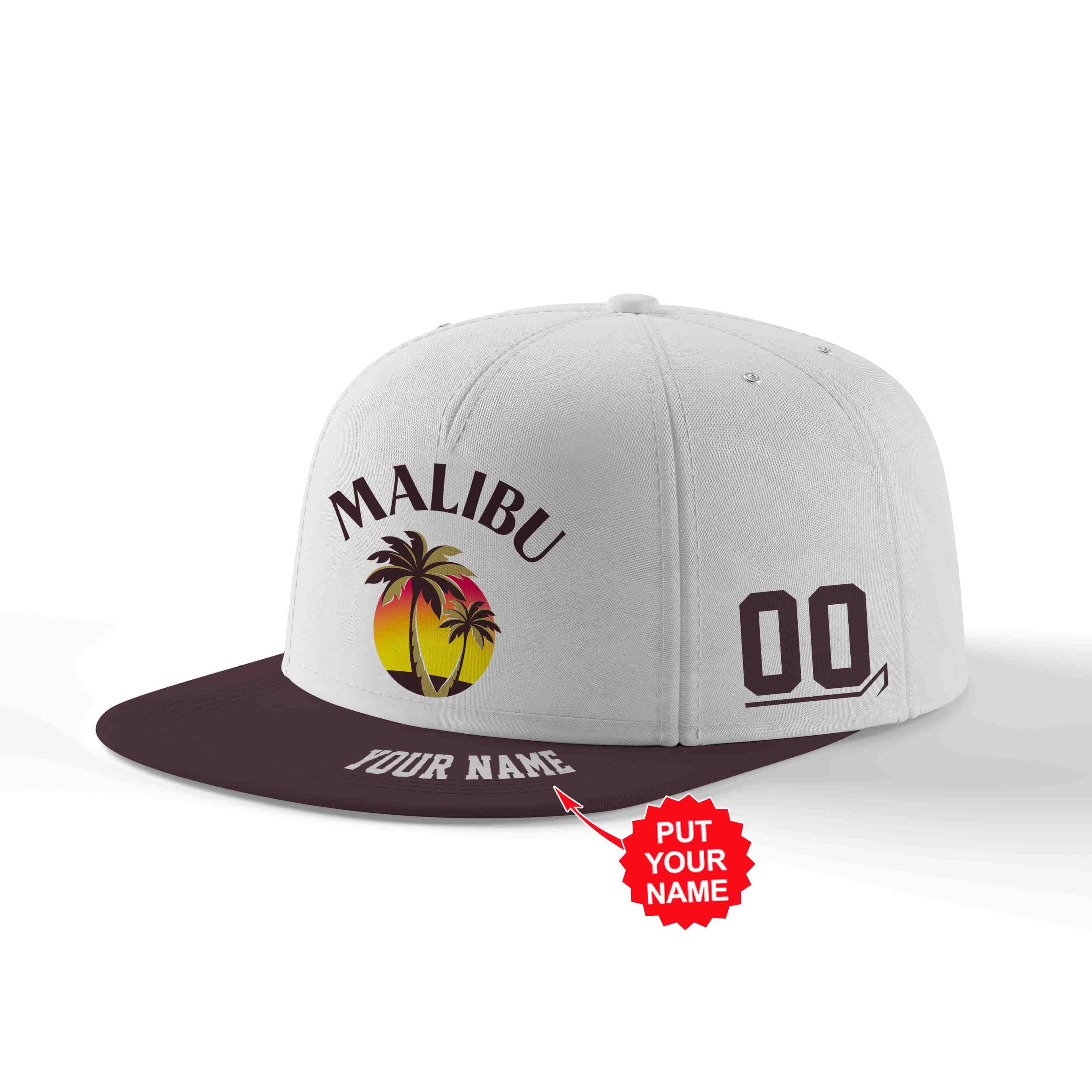 Personalized Malibu Snapback Hat