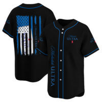 Personalized Michelob Ultra American Flag Baseball Jersey