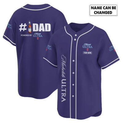 Personalized Michelob Ultra Happy Father's Day Baseball Jersey