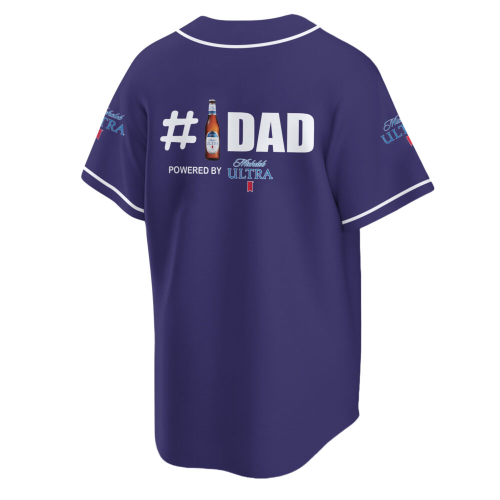 Personalized Michelob Ultra Happy Father's Day Baseball Jersey Personalized Michelob Ultra Happy Father's Day Baseball Jersey