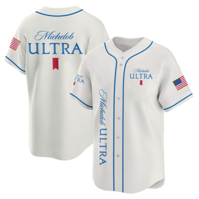 Personalized Michelob Ultra USA Flag Baseball Jersey