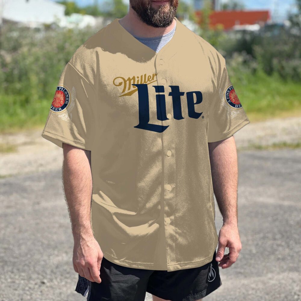 Personalized Miller Lite Baseball Jersey Personalized Miller Lite Baseball Jersey