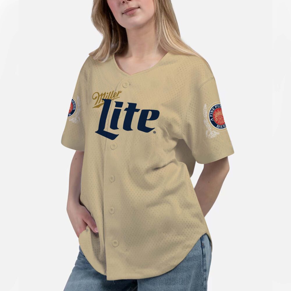 Personalized Miller Lite Baseball Jersey Personalized Miller Lite Baseball Jersey
