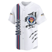 Personalized Modelo Claw Scratches Baseball Jersey