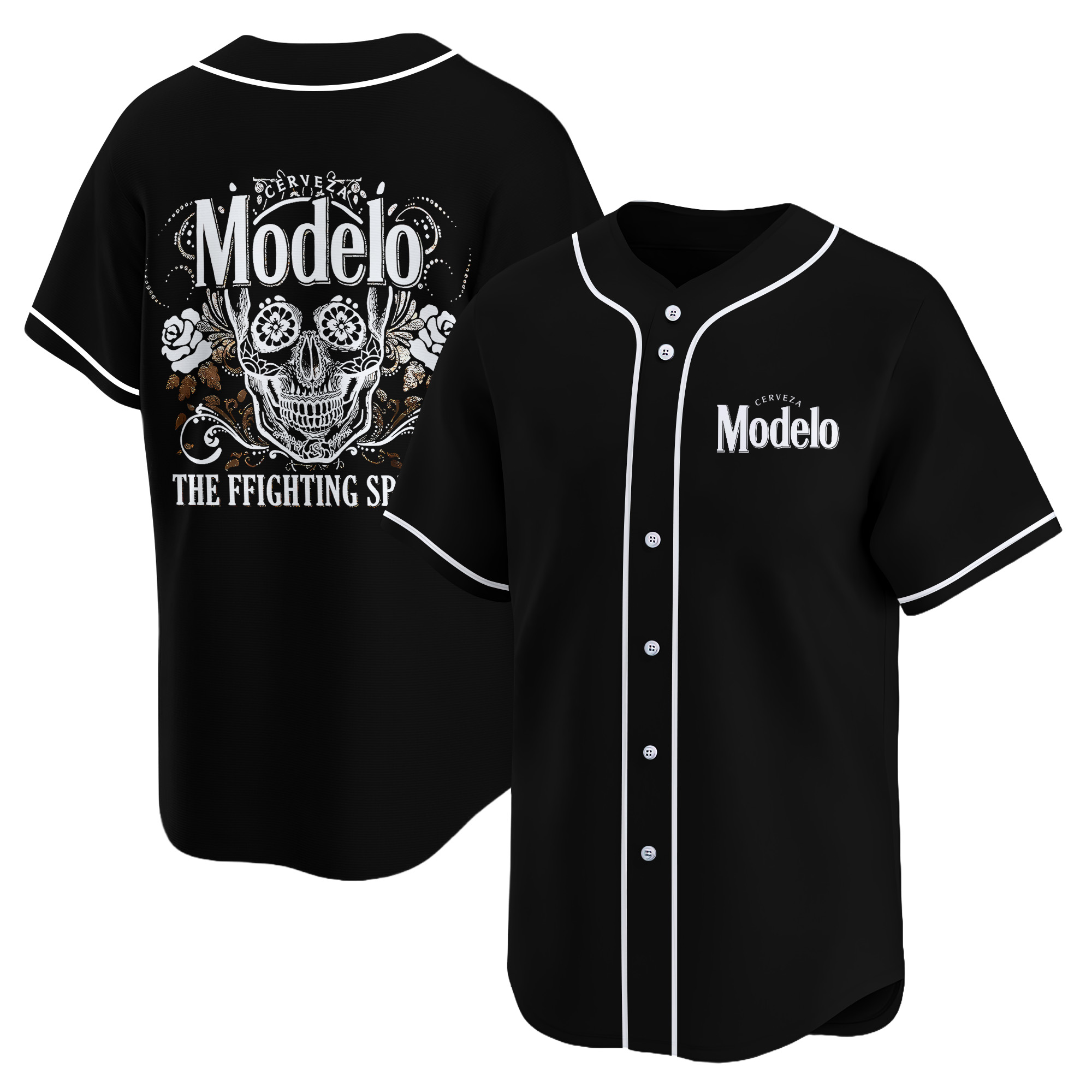 Personalized Modelo FFighting Spirit Baseball Jersey