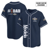 Personalized Modelo Happy Father's Day Baseball Jersey