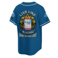 Personalized Natural Light Live Like A King Baseball Jersey