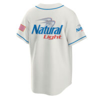 Personalized Natural Light USA Flag Baseball Jersey